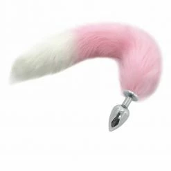 Kinky Cloth Pet Play Berry And Cream Tail Plug