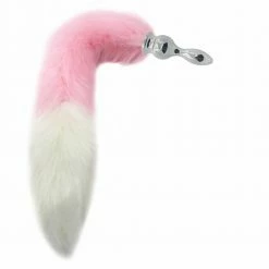 Kinky Cloth Pet Play Berry And Cream Tail Plug