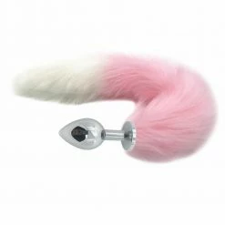 Kinky Cloth Pet Play Berry And Cream Tail Plug