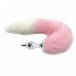 Kinky Cloth Pet Play Berry And Cream Tail Plug