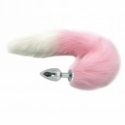 Kinky Cloth Pet Play Berry And Cream Tail Plug
