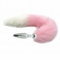 Kinky Cloth Pet Play Berry And Cream Tail Plug