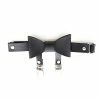 Kinky Cloth Black Bow Double Clip Garter Belt Goth