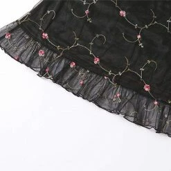 Kinky Cloth Black Floral Sling Dress