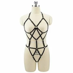Kinky Cloth BDSM Black Web Body Harness