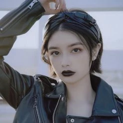 Kinky Cloth Black Gothic Hairband