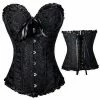 Kinky Cloth Black Gothic Plus Size Corsets