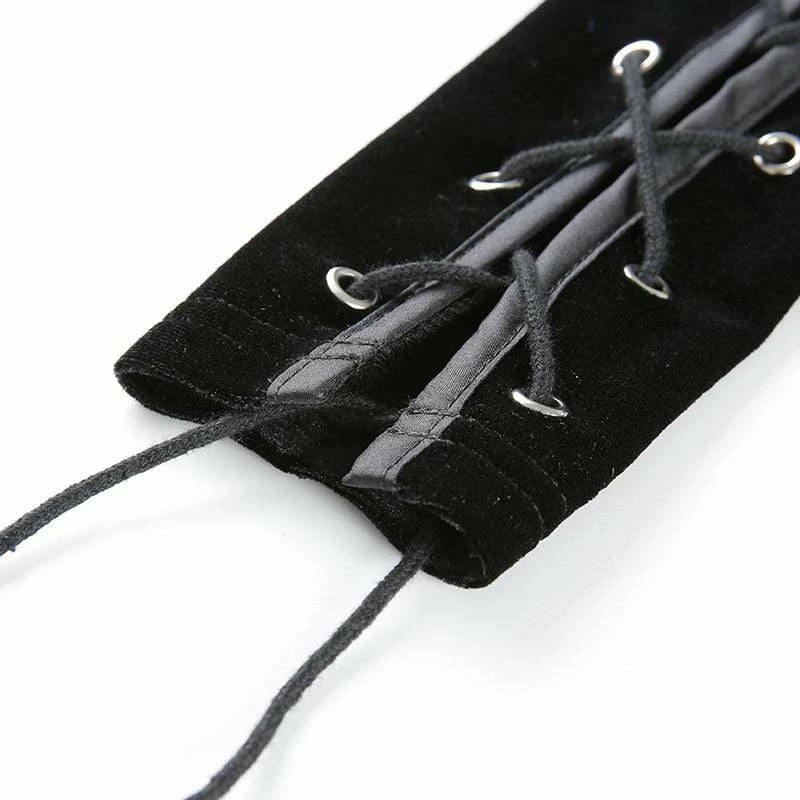 Kinky Cloth Punk Black Side Lace Up Cheongsam Bodycon 8 Kinky Cloth Punk Black Side Lace Up Cheongsam Bodycon