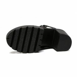 Kinky Cloth Black Ultra Heeled Platform Boots Punk