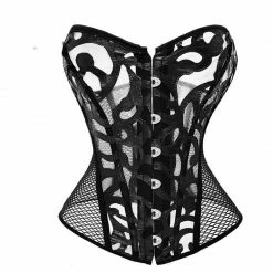 Kinky Cloth Medusa Mesh Corset Plus Size