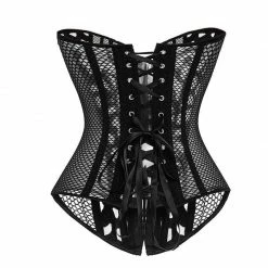 Kinky Cloth Medusa Mesh Corset Plus Size