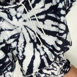 Kinky Cloth Black & White Tie Dye Tracksuit Punk