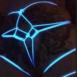 Kinky Cloth Raves & Festivals Blacklight Glow In The Dark Bondage Shibari UV Paracord Rope
