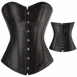 Kinky Cloth Blue Gothic Classic Plus Size Corset 35 Kinky Cloth Blue Gothic Classic Plus Size Corset