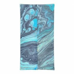 Kinky Cloth Gifts Blue Marble Neck Gaiter