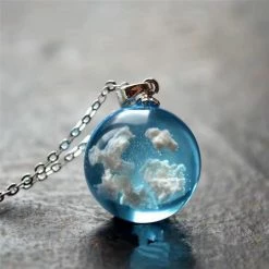 Kinky Cloth Blue Sky Necklace Goth