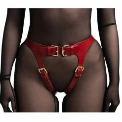 Kinky Cloth Body Bondage Leather Harness Set Punk