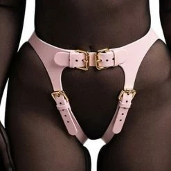 Kinky Cloth Body Bondage Leather Harness Set Punk