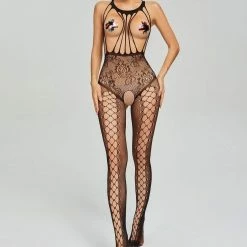 Kinky Cloth Crotchless Panties Bodystockings Lingerie Bodysuit