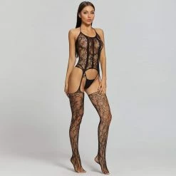 Kinky Cloth Crotchless Panties Bodystockings Lingerie Bodysuit
