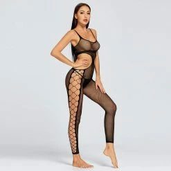 Kinky Cloth Crotchless Panties Bodystockings Lingerie Bodysuit