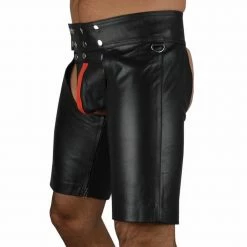 Kinky Cloth Bondage Open Crotch Rivet Shorts