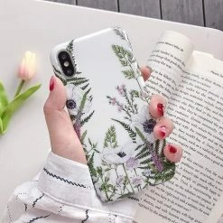 Kinky Cloth Botanical Flowers And Leaves IPhone Case