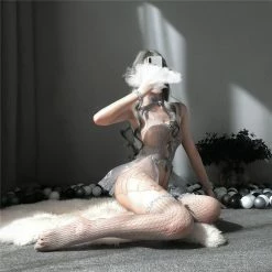 Kinky Cloth Cosplay Bow Tie Bandage Lingerie Set