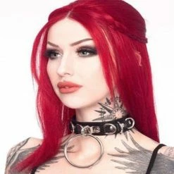 Kinky Cloth Goth Braided Metal O-Round Collar Choker 7 Kinky Cloth Goth Braided Metal O-Round Collar Choker