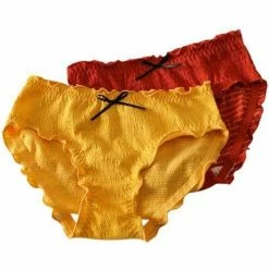 Kinky Cloth Breathable Bow Underwear Briefs