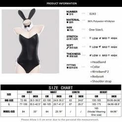 Kinky Cloth Bunny Costume Faux Leather Set Cosplay