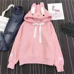 Kinky Cloth Bunny Ears Hoodie