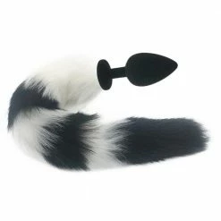 Kinky Cloth Blended Stripes Tail Plug Pet Play
