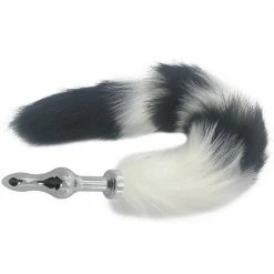 Kinky Cloth Blended Stripes Tail Plug Pet Play