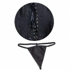 Kinky Cloth Bustier Victorian Trainer Corset Lingerie & Panties