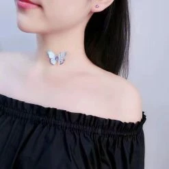 Kinky Cloth Butterfly Necklace DDLG - Daddy / Little