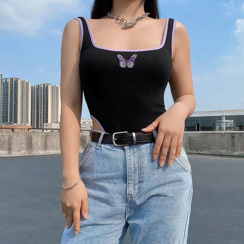 Kinky Cloth Onesies & Bodysuits Butterfly Patchwork Bodysuit 4 Kinky Cloth Onesies & Bodysuits Butterfly Patchwork Bodysuit