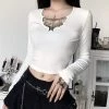 Kinky Cloth Butterfly Pendant Knitted Top