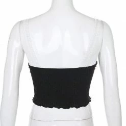 Kinky Cloth Top & Tees Cami Crop Top With Lace Patchwork 12 Kinky Cloth Top & Tees Cami Crop Top With Lace Patchwork