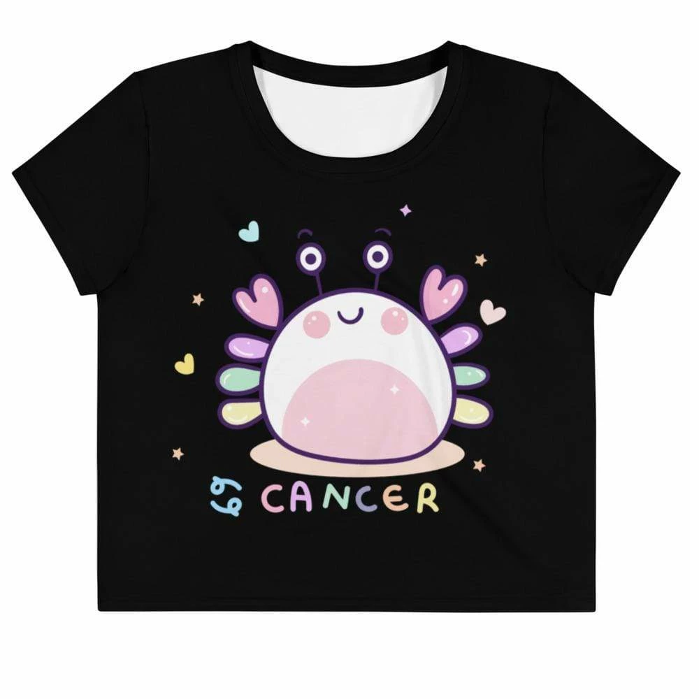 Kinky Cloth Cancer Pastel Crop Top Tee Astrology 1 Kinky Cloth Cancer Pastel Crop Top Tee Astrology