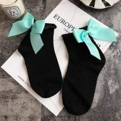Kinky Cloth Candy Color Bow Knot Socks 41 Kinky Cloth Candy Color Bow Knot Socks