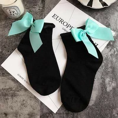 Kinky Cloth Candy Color Bow Knot Socks 9 Kinky Cloth Candy Color Bow Knot Socks
