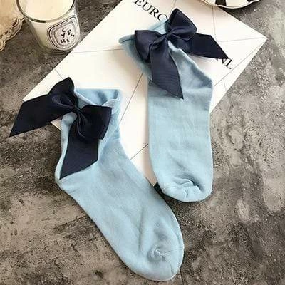 Kinky Cloth Candy Color Bow Knot Socks 18 Kinky Cloth Candy Color Bow Knot Socks