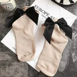Kinky Cloth Candy Color Bow Knot Socks 45 Kinky Cloth Candy Color Bow Knot Socks