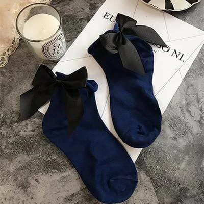 Kinky Cloth Candy Color Bow Knot Socks 10 Kinky Cloth Candy Color Bow Knot Socks