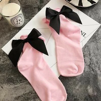 Kinky Cloth Candy Color Bow Knot Socks 7 Kinky Cloth Candy Color Bow Knot Socks