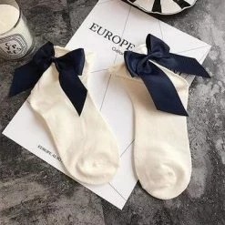 Kinky Cloth Candy Color Bow Knot Socks 46 Kinky Cloth Candy Color Bow Knot Socks