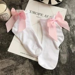 Kinky Cloth Candy Color Bow Knot Socks 40 Kinky Cloth Candy Color Bow Knot Socks