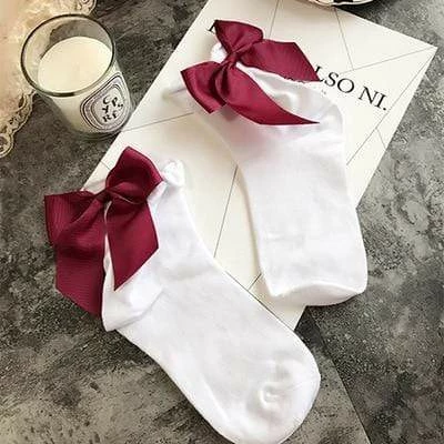 Kinky Cloth Candy Color Bow Knot Socks 16 Kinky Cloth Candy Color Bow Knot Socks