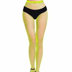 Kinky Cloth Raves & Festivals Candy Colored Hollow Out Pantyhose